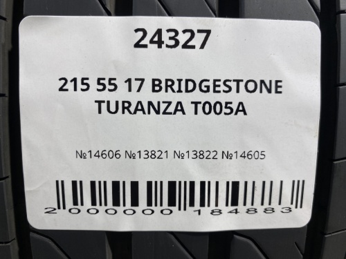 215 55 17 BRIDGESTONE TURANZA T005A