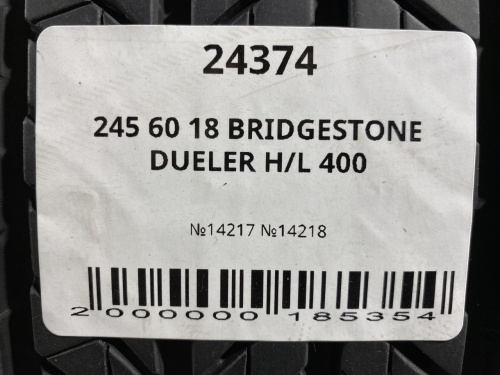 245 60 18 BRIDGESTONE DUELER H/L 400