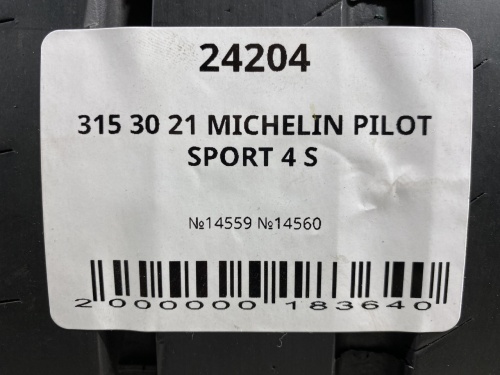 315 30 21 MICHELIN PILOT SPORT 4 S