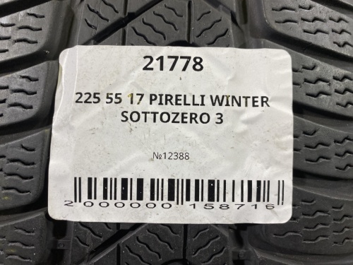 225 55 17 PIRELLI WINTER SOTTOZERO 3