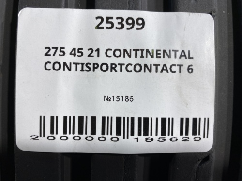 275 45 21 CONTINENTAL CONTISPORTCONTACT 6