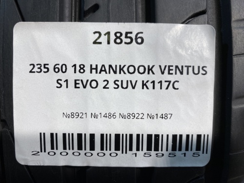 235 60 18 HANKOOK VENTUS S1 EVO 2 SUV K117C