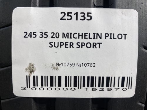 245 35 20 MICHELIN PILOT SUPER SPORT