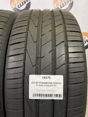 255 45 19 HANKOOK VENTUS S1 EVO 2 SUV K117C