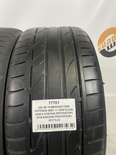 225 40 19 BRIDGESTONE POTENZA S001