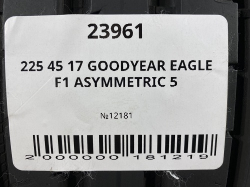 225 45 17 GOODYEAR EAGLE F1 ASYMMETRIC 5