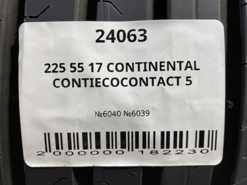 225 55 17 CONTINENTAL CONTIECOCONTACT 5