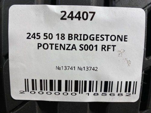 245 50 18 BRIDGESTONE POTENZA S001 RFT