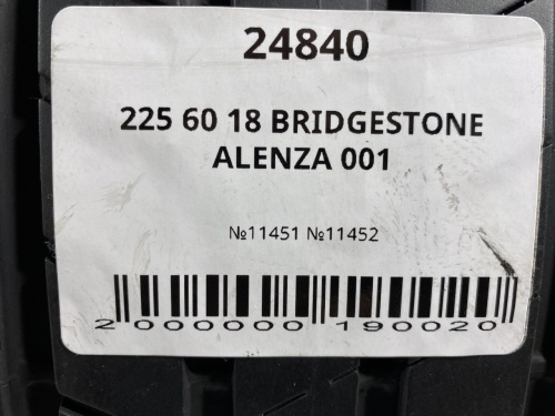 225 60 18 BRIDGESTONE ALENZA 001