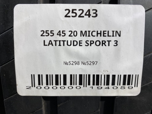 255 45 20 MICHELIN LATITUDE SPORT 3
