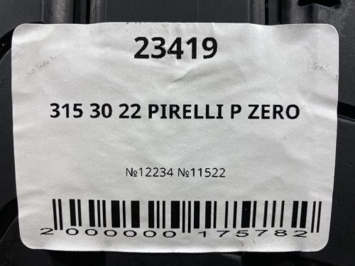 315 30 22 PIRELLI P ZERO