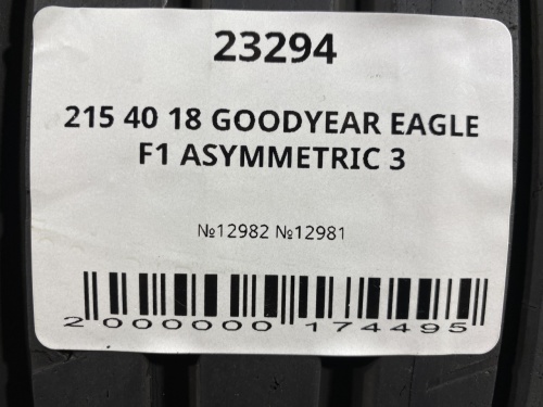 215 40 18 GOODYEAR EAGLE F1 ASYMMETRIC 3