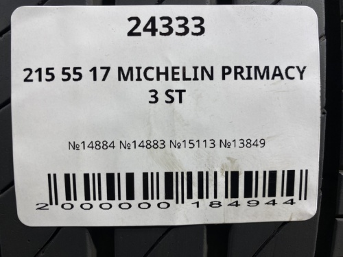 215 55 17 MICHELIN PRIMACY 3 ST