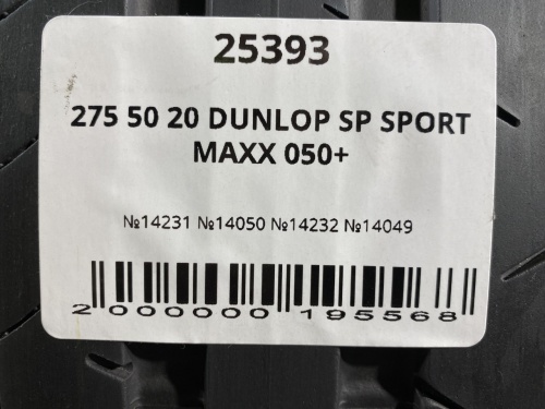 275 50 20 DUNLOP SP SPORT MAXX 050+