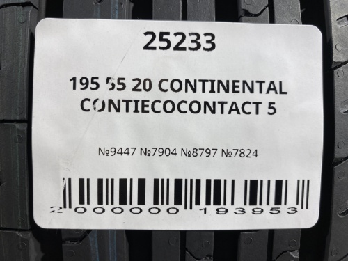 195 55 20 CONTINENTAL CONTIECOCONTACT 5