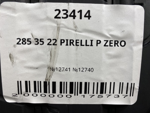 285 35 22 PIRELLI P ZERO