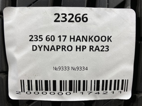 235 60 17 HANKOOK DYNAPRO HP RA23
