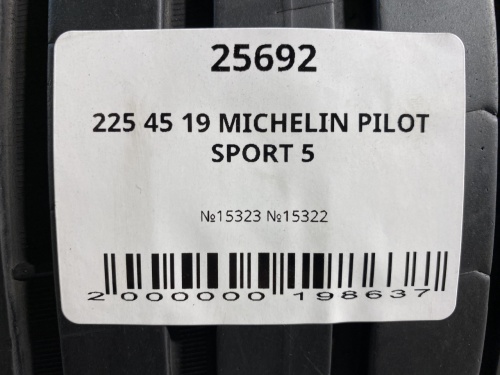 225 45 19 MICHELIN PILOT SPORT 5
