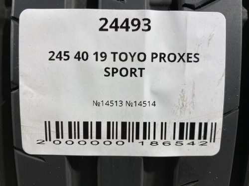 245 40 19 TOYO PROXES SPORT