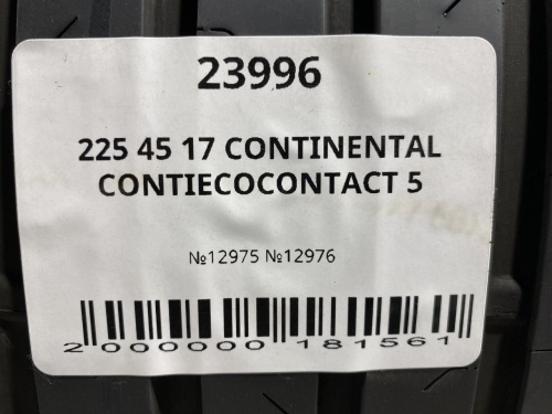 225 45 17 CONTINENTAL CONTIECOCONTACT 5