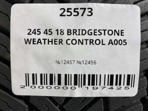 245 45 18 BRIDGESTONE WEATHER CONTROL A005