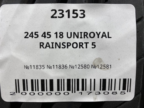 245 45 18 UNIROYAL RAINSPORT 5