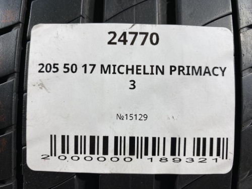 205 50 17 MICHELIN PRIMACY 3