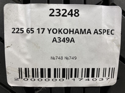 225 65 17 YOKOHAMA ASPEC A349A