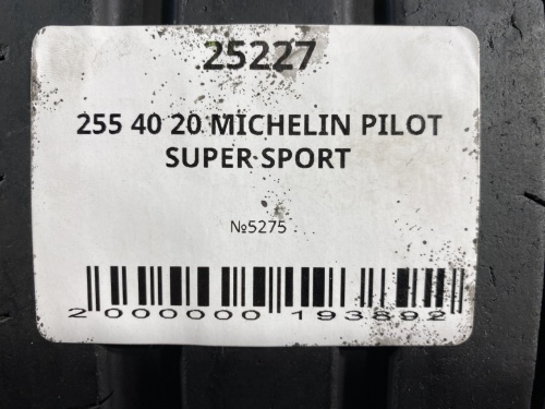 255 40 20 MICHELIN PILOT SUPER SPORT