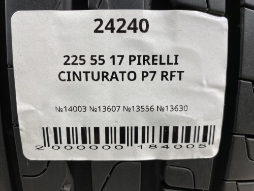 225 55 17 PIRELLI CINTURATO P7 RFT