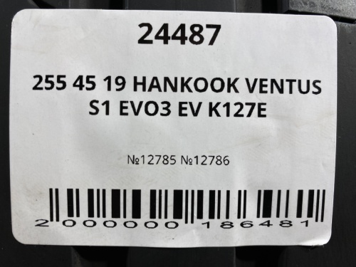 255 45 19 HANKOOK VENTUS S1 EVO3 EV K127E