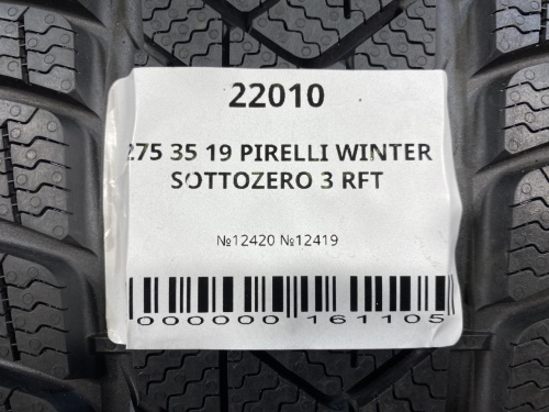 275 35 19 PIRELLI WINTER SOTTOZERO 3 RFT