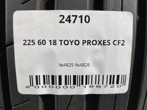225 60 18 TOYO PROXES CF2