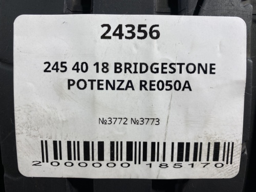 245 40 18 BRIDGESTONE POTENZA RE050A