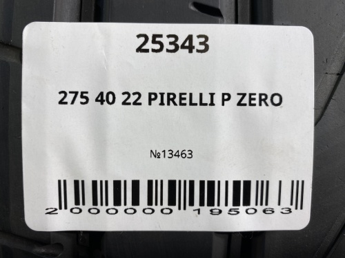 275 40 22 PIRELLI P ZERO