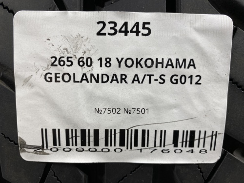 265 60 18 YOKOHAMA GEOLANDAR A/T-S G012