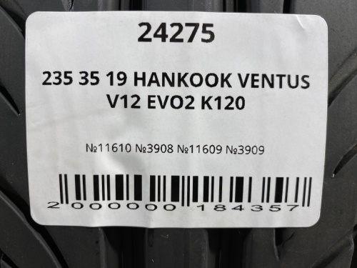 235 35 19 HANKOOK VENTUS V12 EVO2 K120