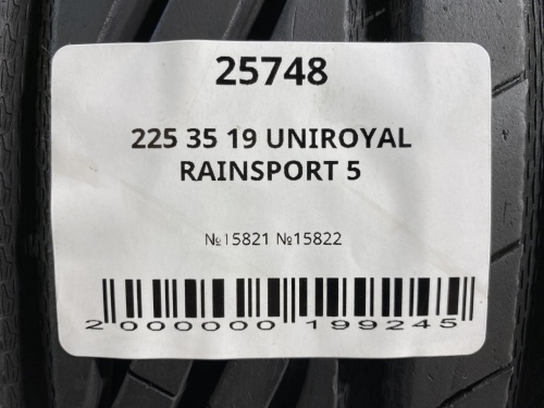 225 35 19 UNIROYAL RAINSPORT 5