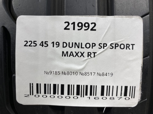 225 45 19 DUNLOP SP SPORT MAXX RT