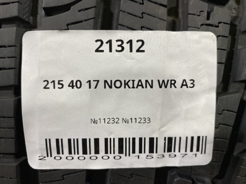 215 40 17 NOKIAN WR A3