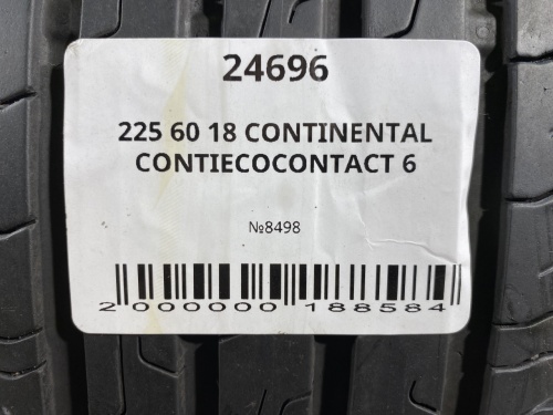 225 60 18 CONTINENTAL CONTIECOCONTACT 6