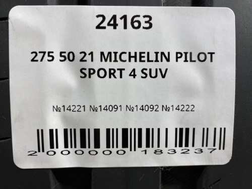 275 50 21 MICHELIN PILOT SPORT 4 SUV