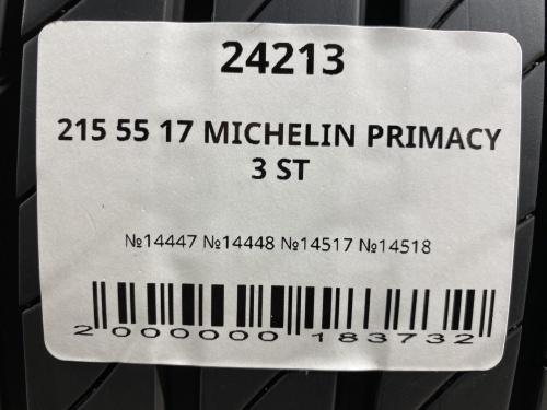 215 55 17 MICHELIN PRIMACY 3 ST