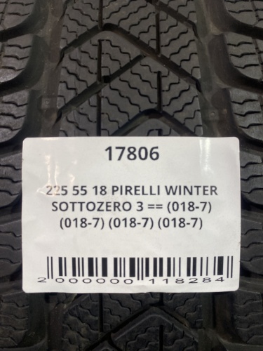 225 55 18 PIRELLI WINTER SOTTOZERO 3