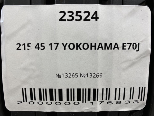 215 45 17 YOKOHAMA E70J