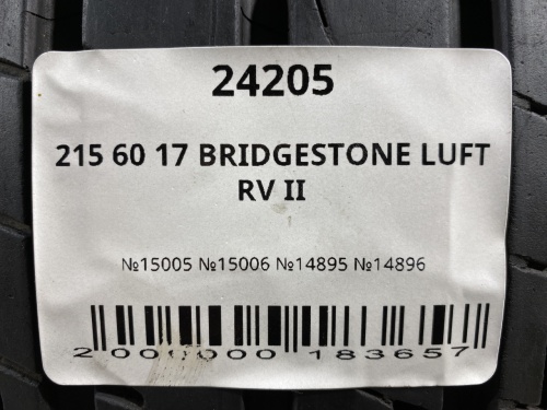 215 60 17 BRIDGESTONE LUFT RV II