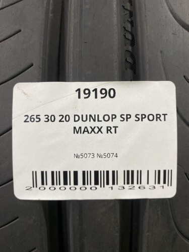265 30 20 DUNLOP SP SPORT MAXX RT