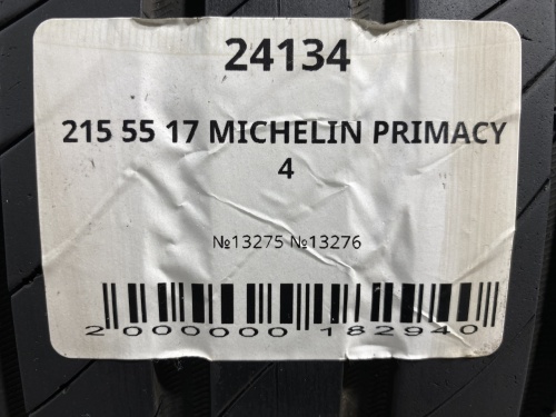 215 55 17 MICHELIN PRIMACY 4