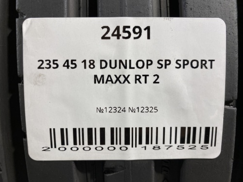 235 45 18 DUNLOP SP SPORT MAXX RT 2
