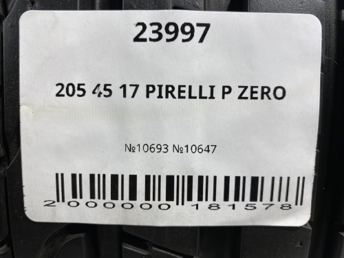 205 45 17 PIRELLI P ZERO
